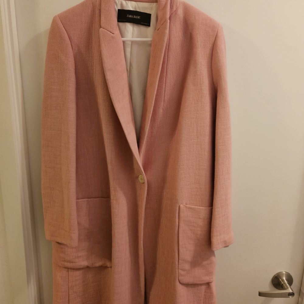 Zara Pink Long Coat